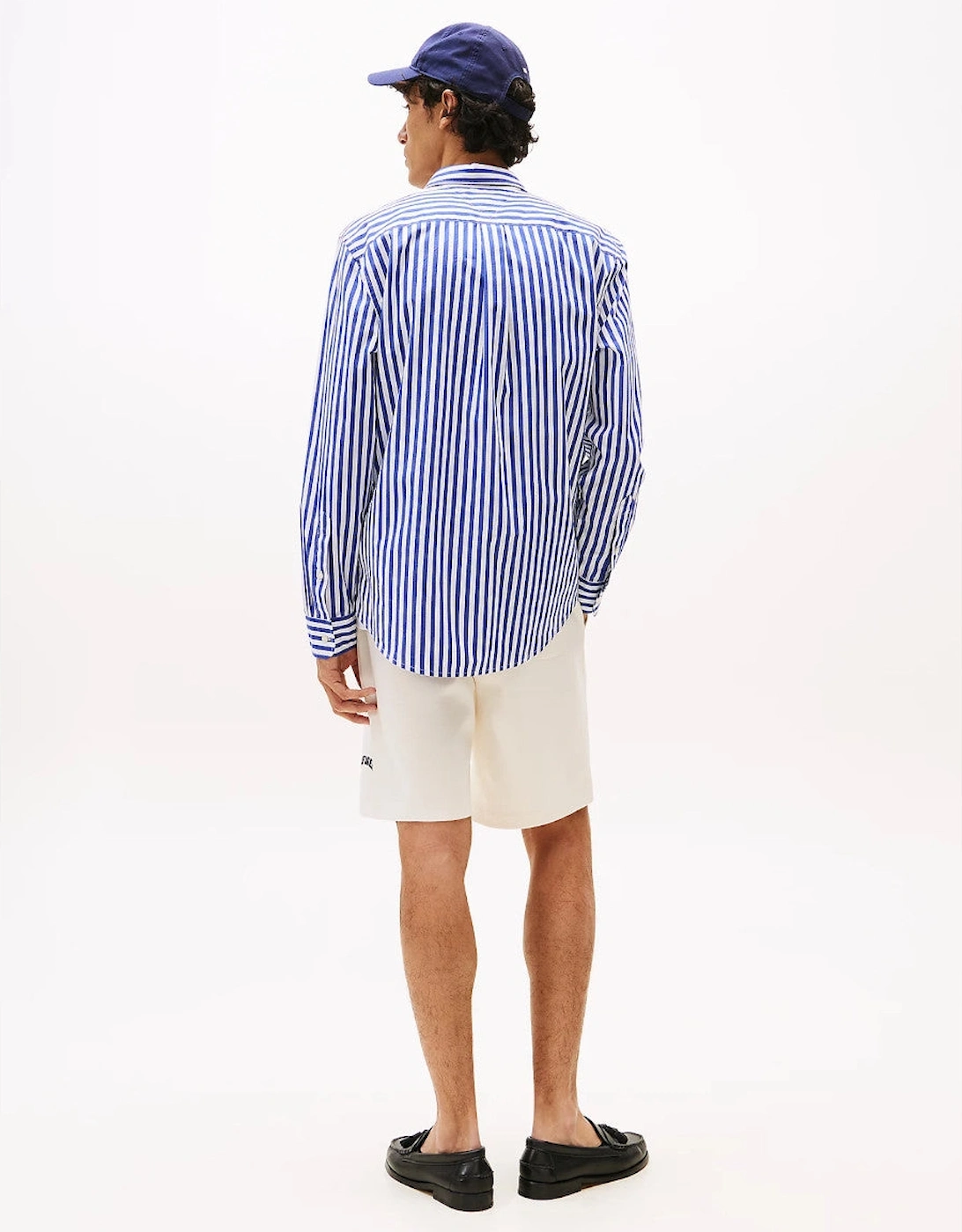 Flex Poplin Bold Stripe Shirt  0A4 Wedge Blue/Stripe