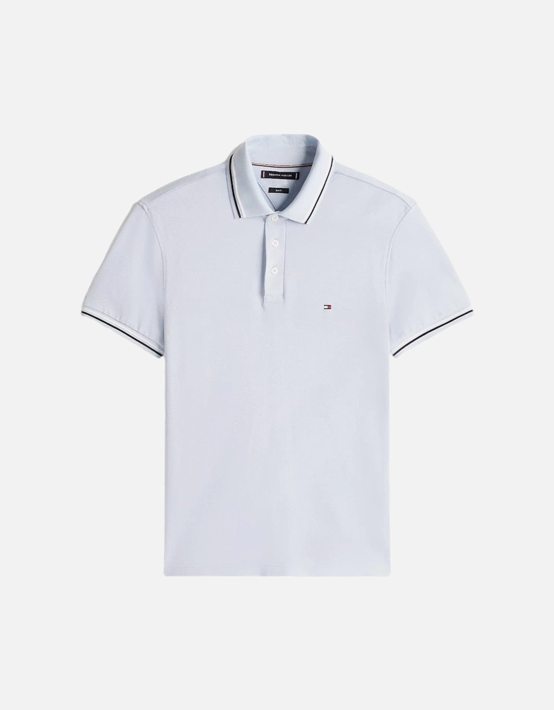 Tipped Slim Fit Seasonal Polo Shirt C10 Breezy Blue, 4 of 3