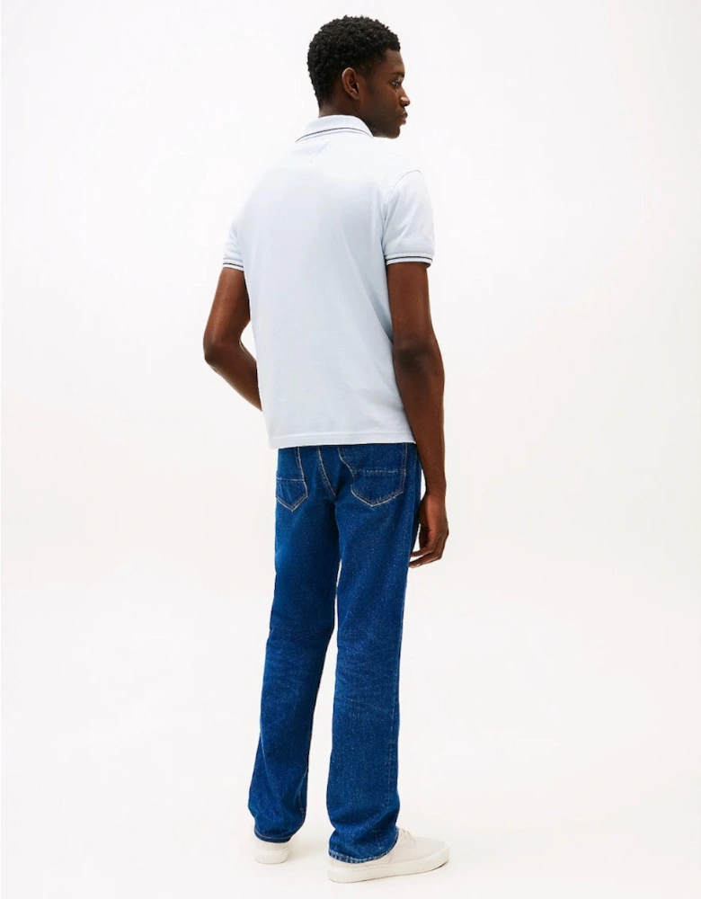 Tipped Slim Fit Seasonal Polo Shirt C10 Breezy Blue