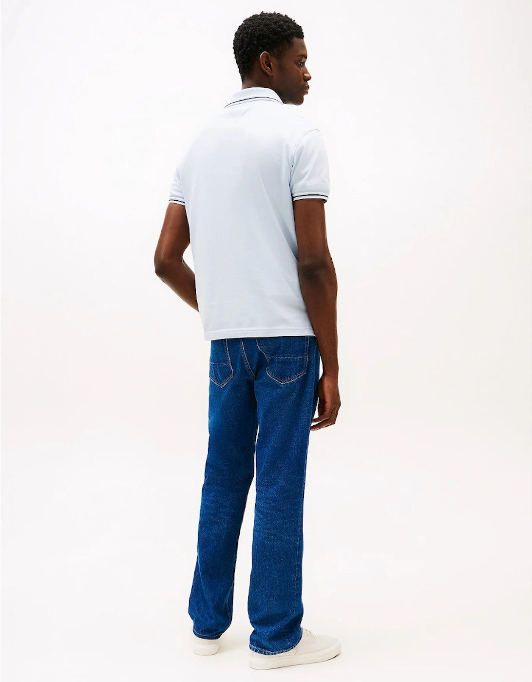 Tipped Slim Fit Seasonal Polo Shirt C10 Breezy Blue
