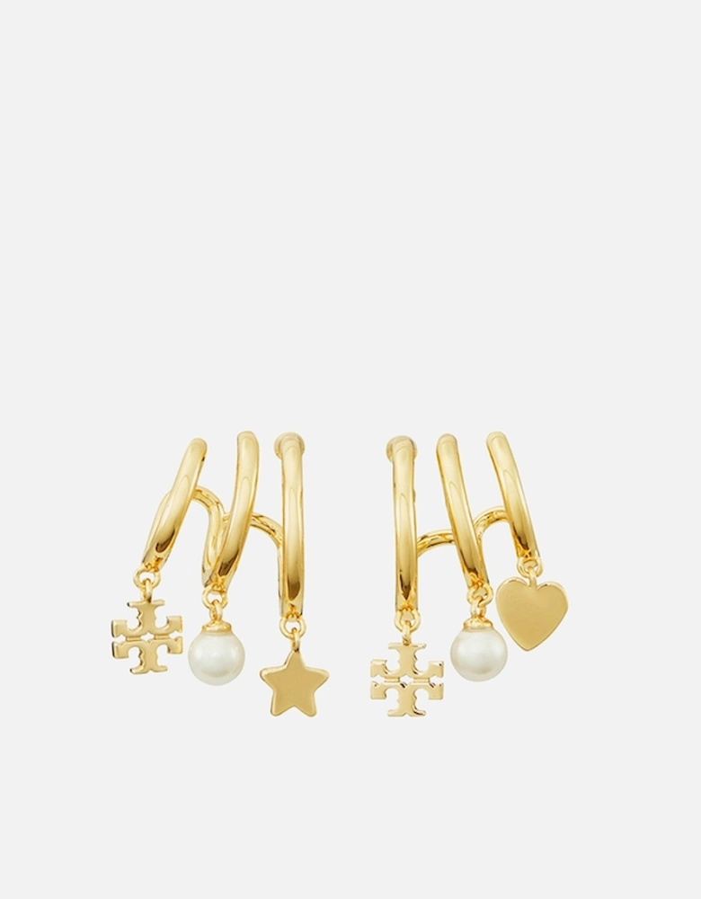 Kira 18k Gold-Plated Multi Hoop Earrings