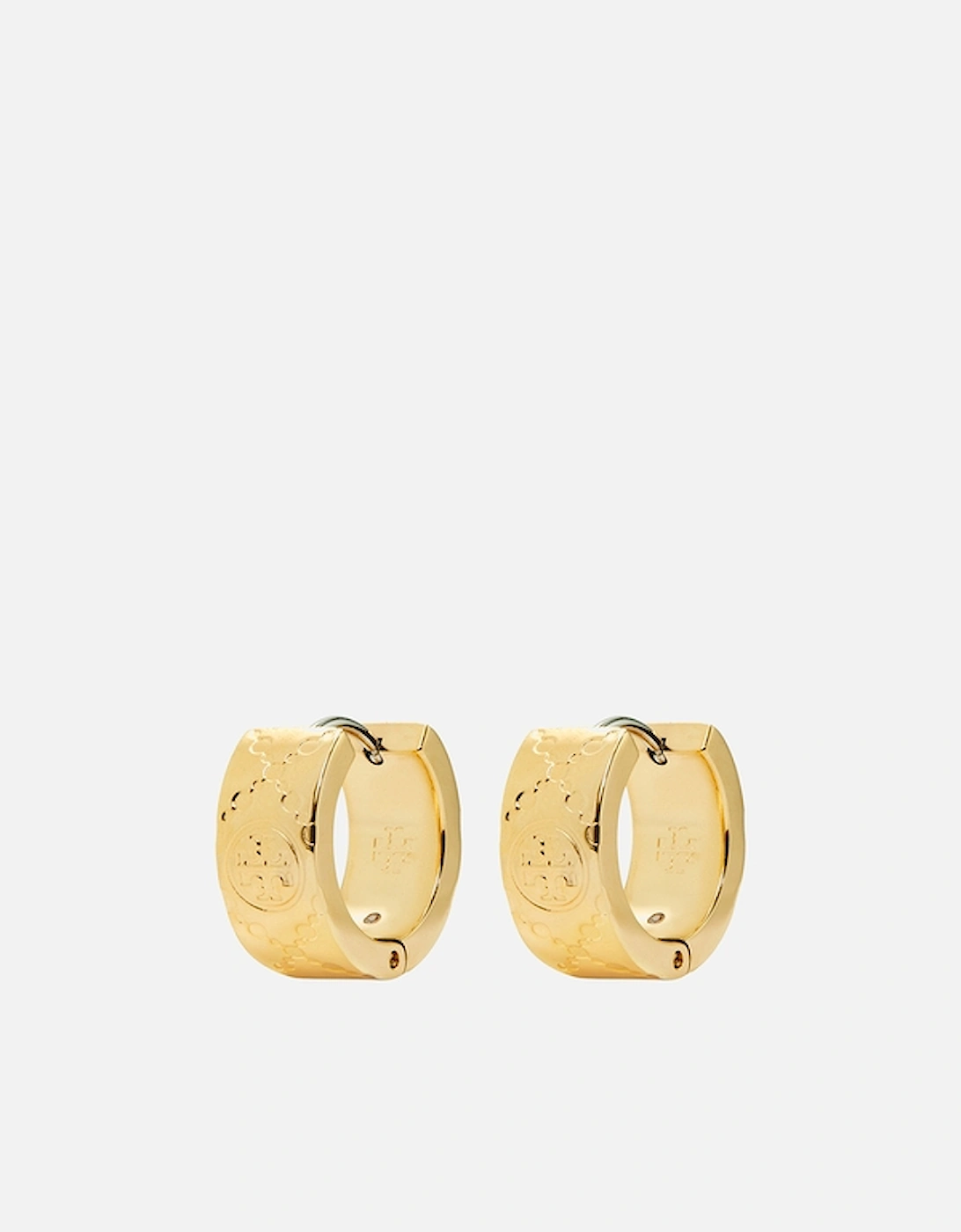 T Monogram Gold-Tone Small Hoop Earring, 2 of 1