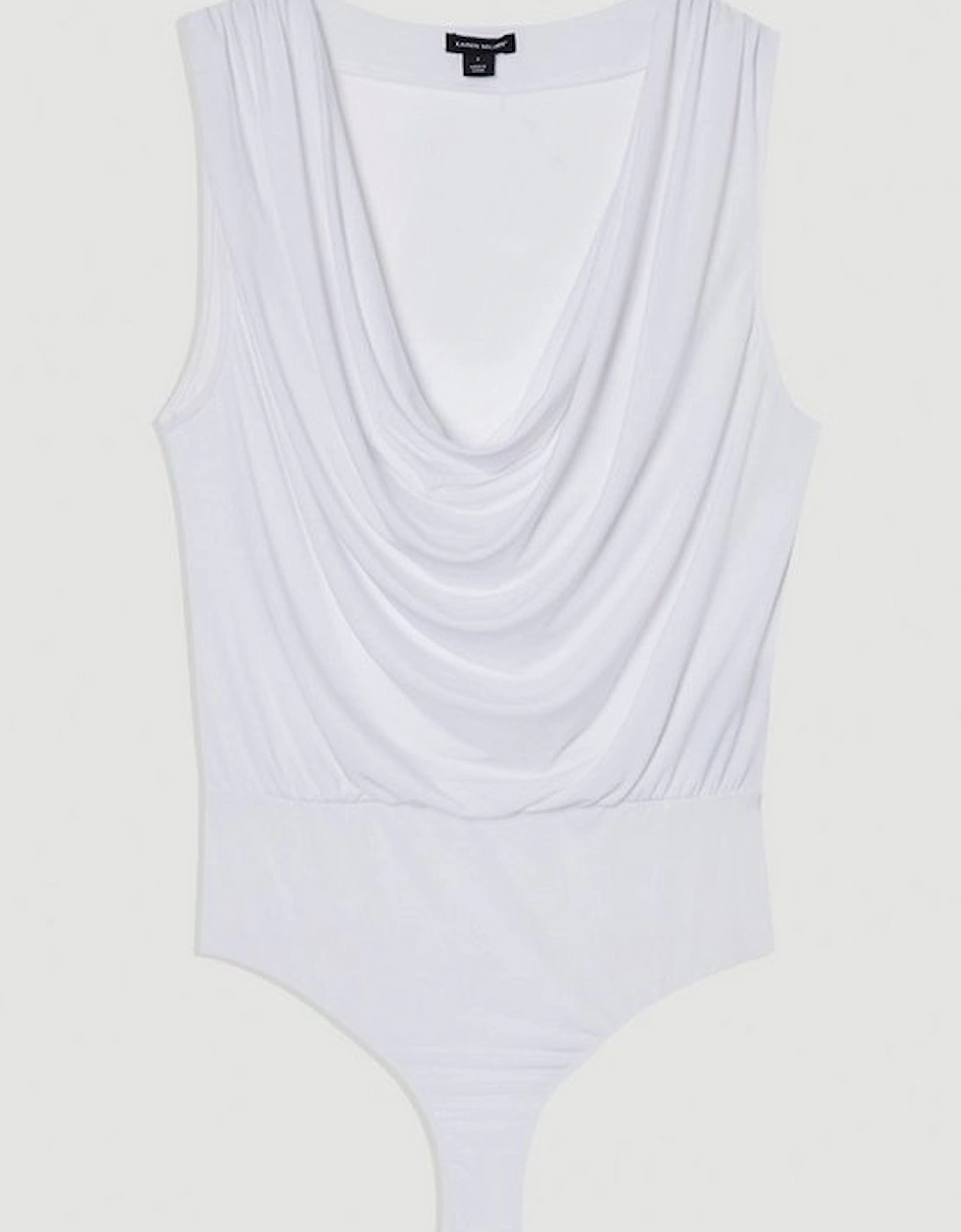 Cowl Neck Jersey Bodysuit