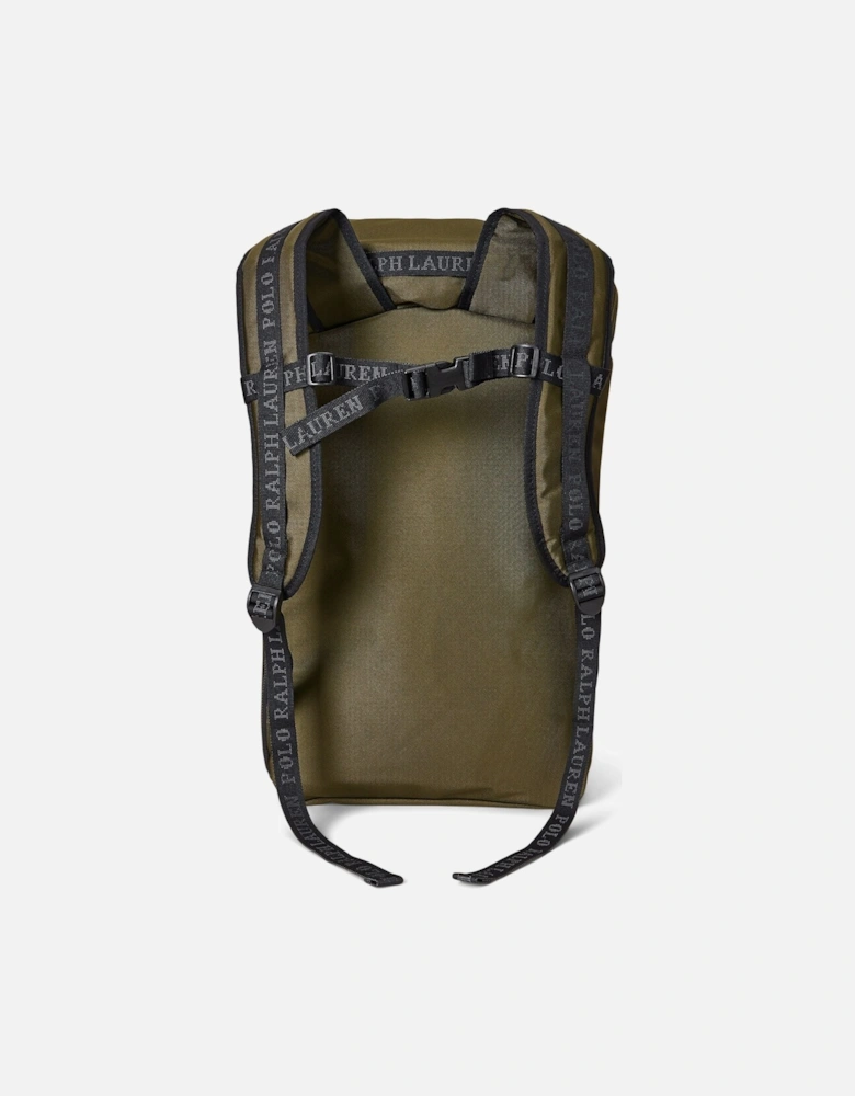 Ralph Lauren Tonal Logo Backpack - Olive