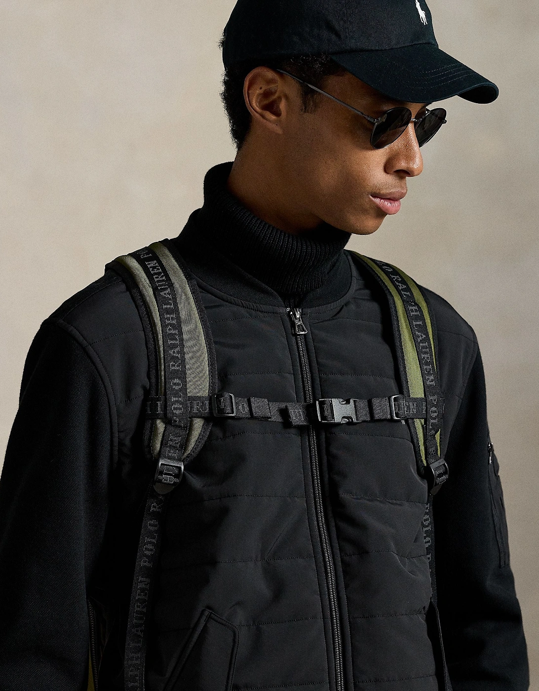 Ralph Lauren Tonal Logo Backpack - Olive