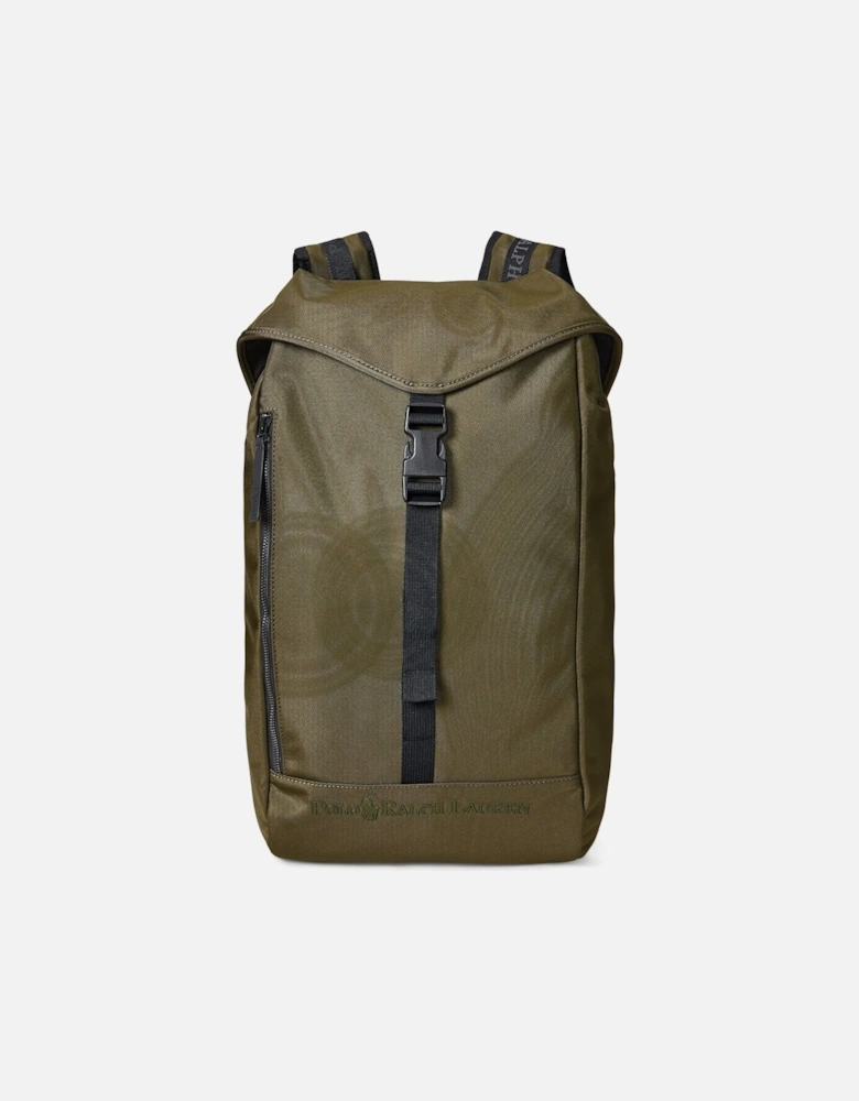 Ralph Lauren Tonal Logo Backpack - Olive