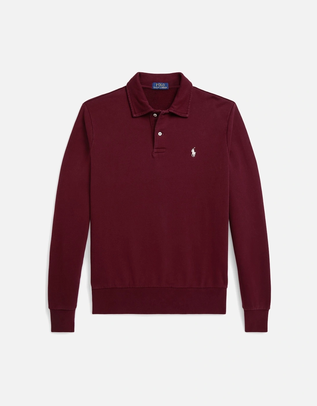 Ralph Lauren Loopback Fleece Collared Sweatshirt - Classic Wine, 3 of 2