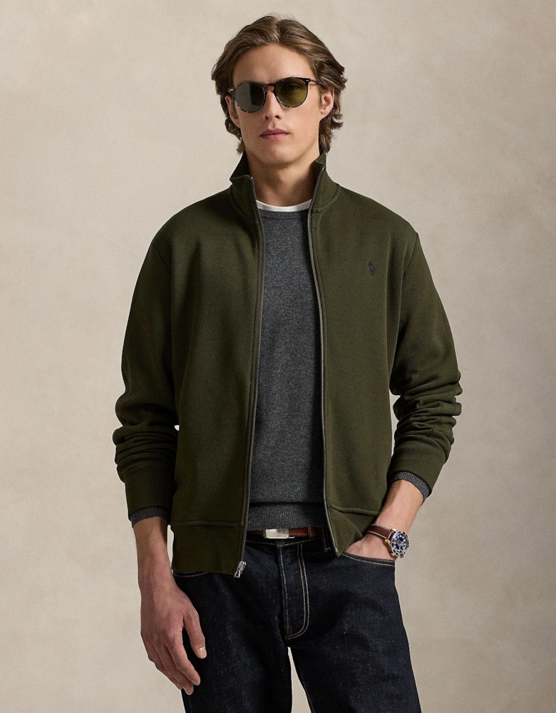 Ralph Lauren Double-Knit Track Jacket - Olive