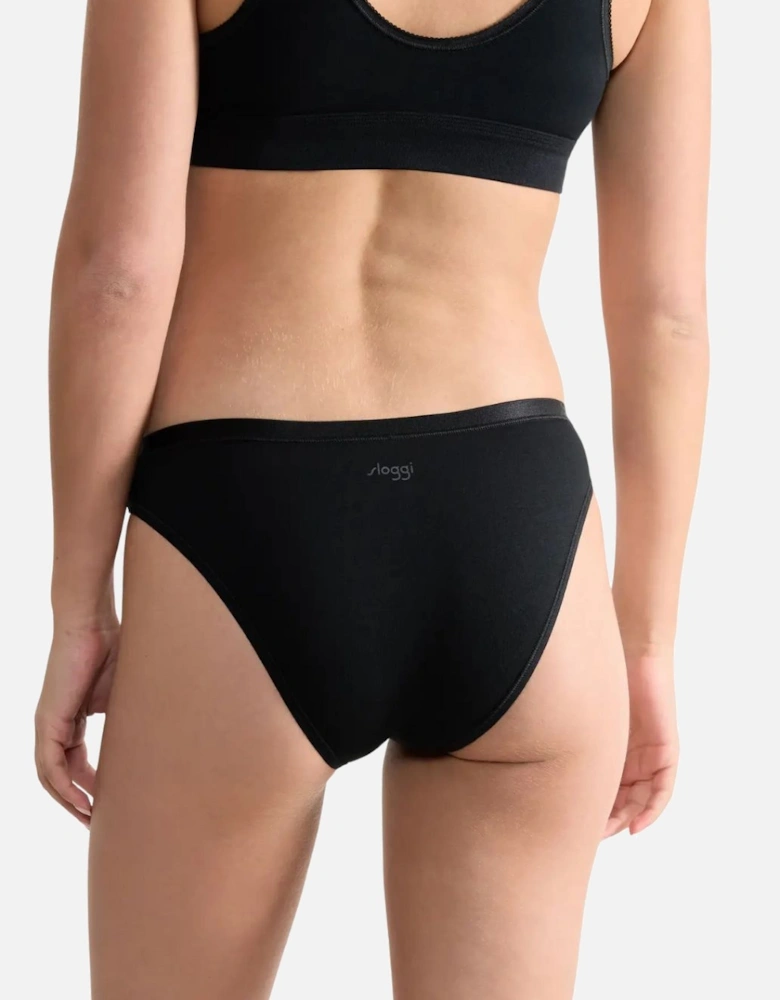 Go Daily Cotton 3-Pack Mini Briefs, Black