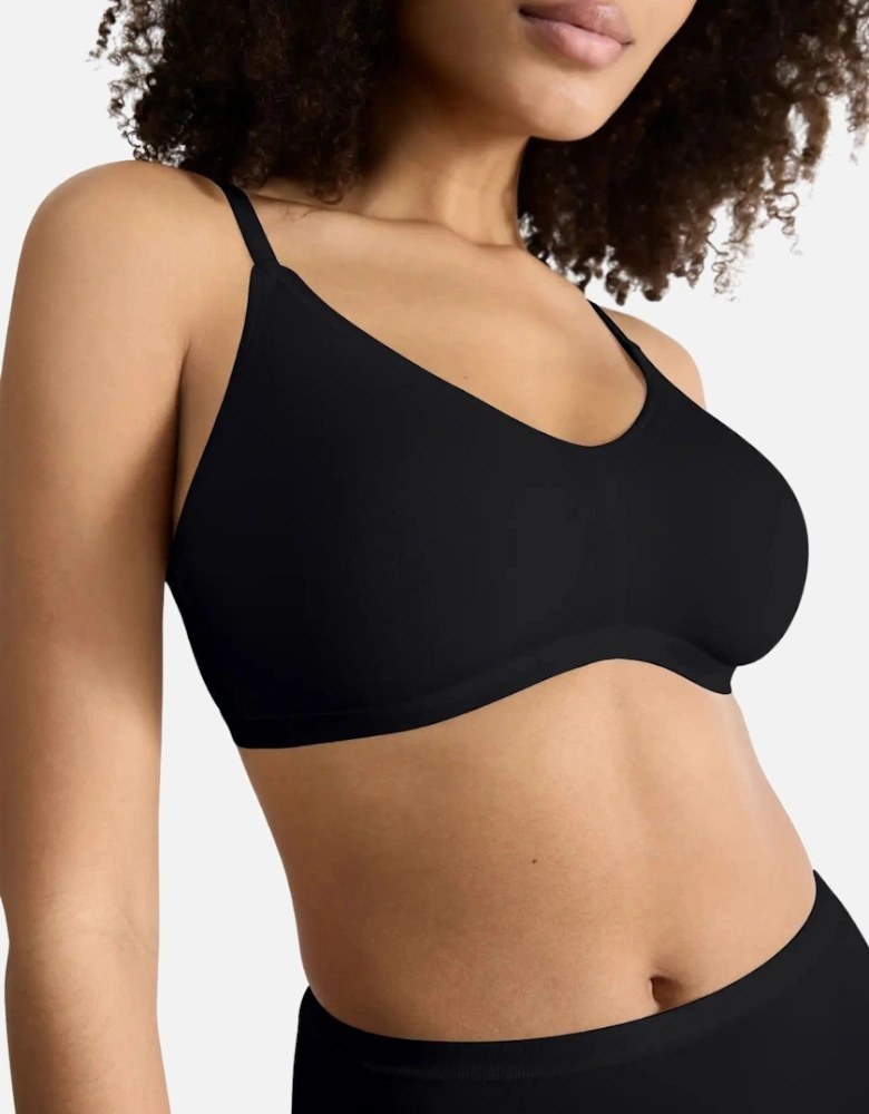 Go Daily Cotton Soft Bra, Black