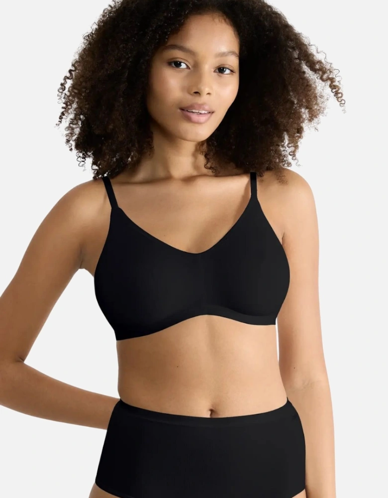 Go Daily Cotton Soft Bra, Black