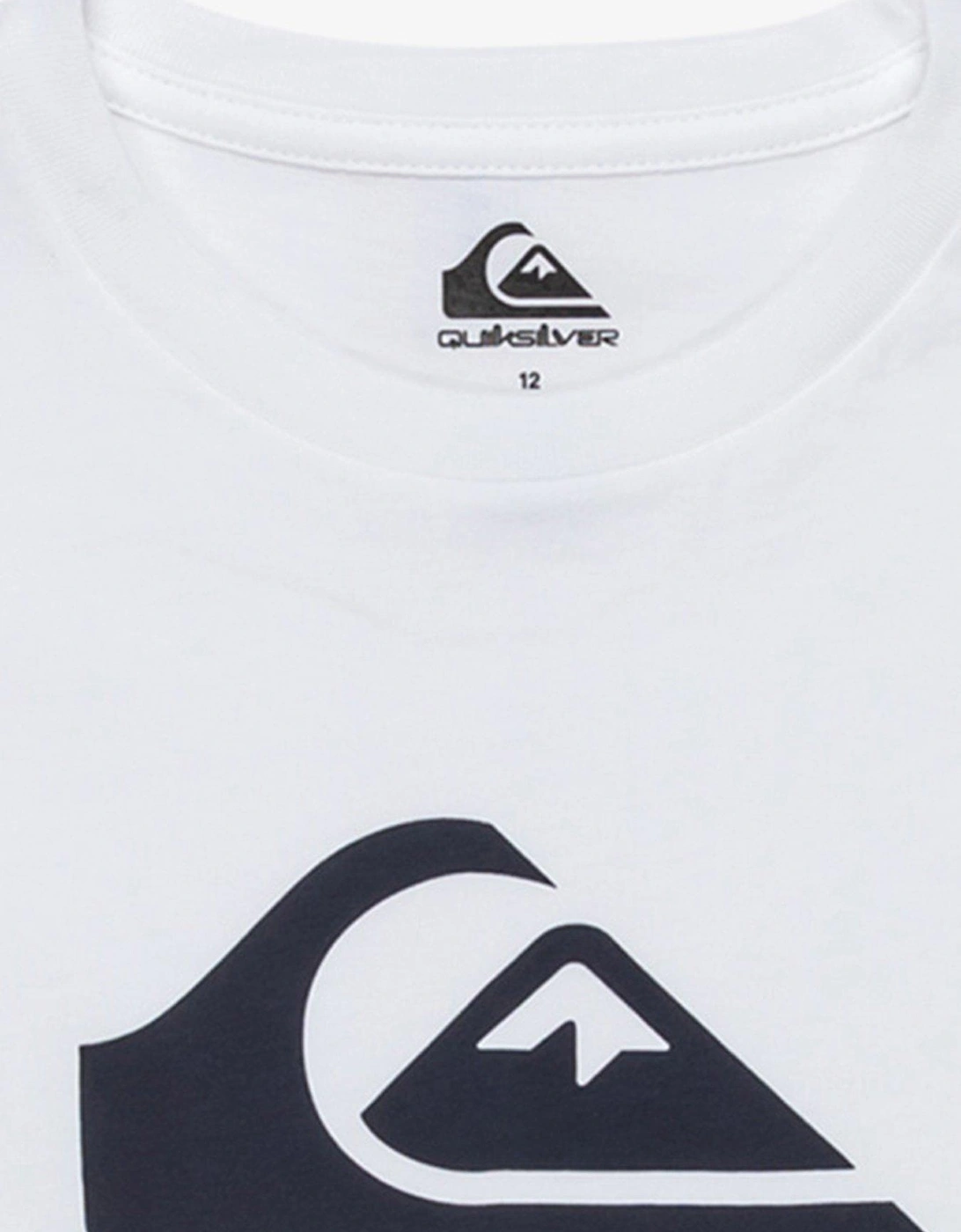 Boys Everyday Comp Logo Short Sleeve T-Shirt - White