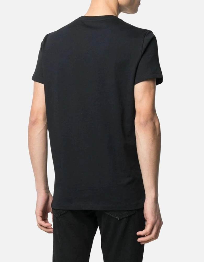 Paris Rainbow Multi Logo Black T-Shirt