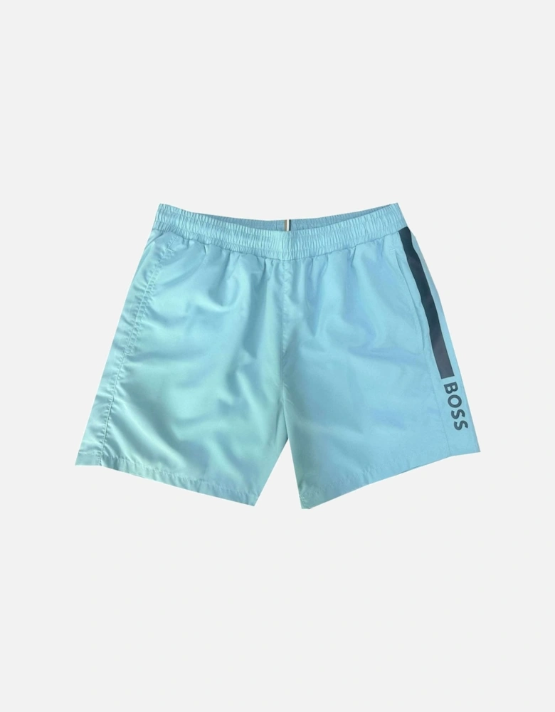 Men's Light Blue Dolphin Swim Shorts