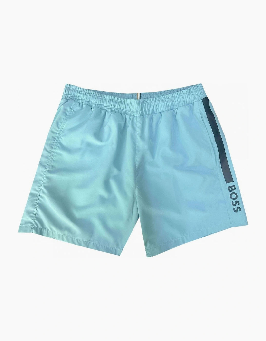 Hugo Boss Men's Blue Light Dolphin Swim Shorts - Size: 39/38/32