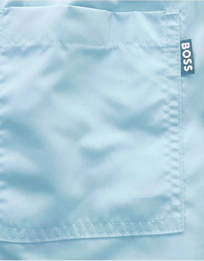 Men's Light Blue Dolphin Swim Shorts