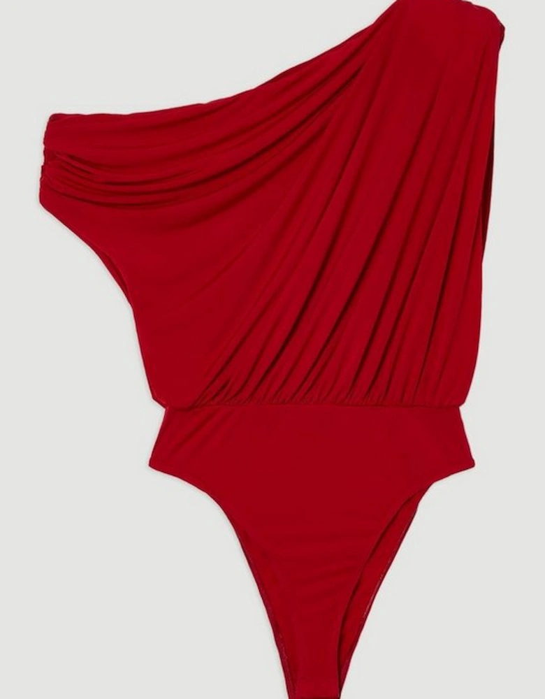 Jersey Crepe Asymmetric Bodysuit
