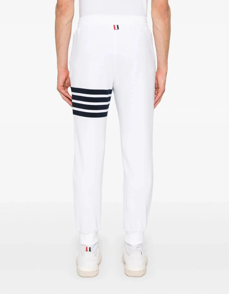 Classic 4 Bar Sweatpants White
