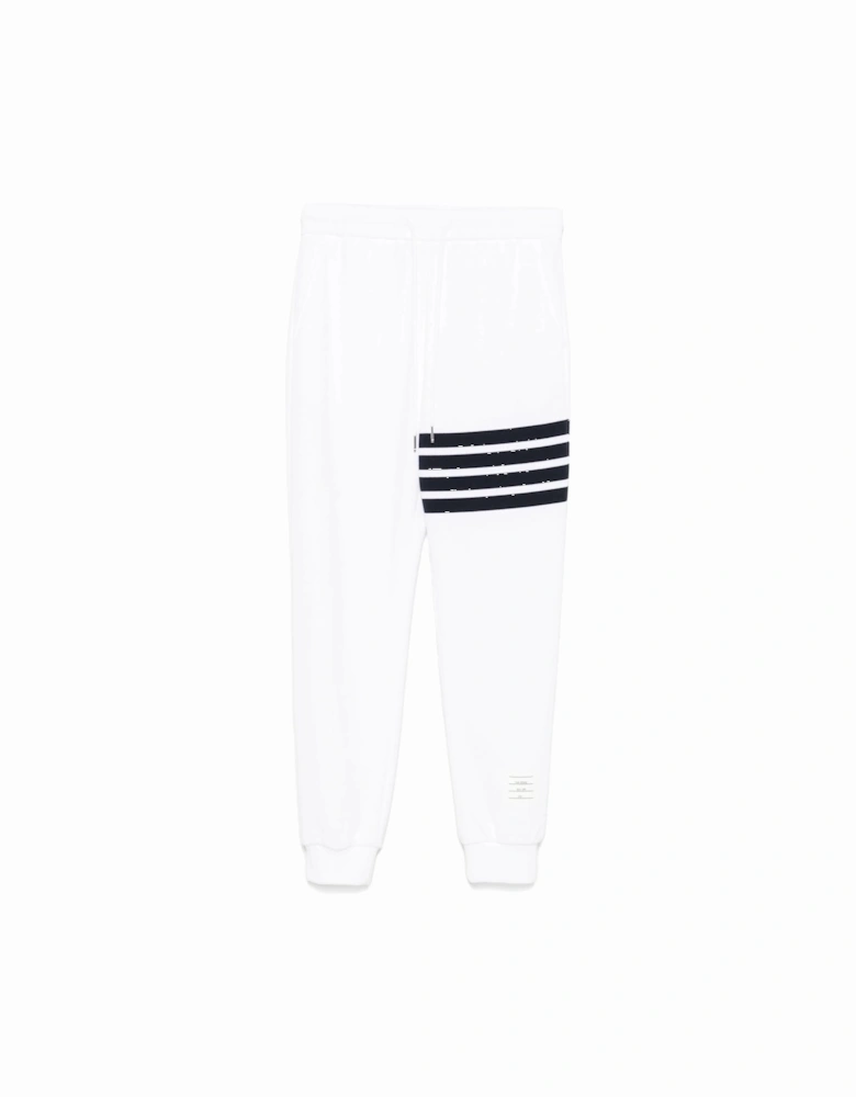 Classic 4 Bar Sweatpants White