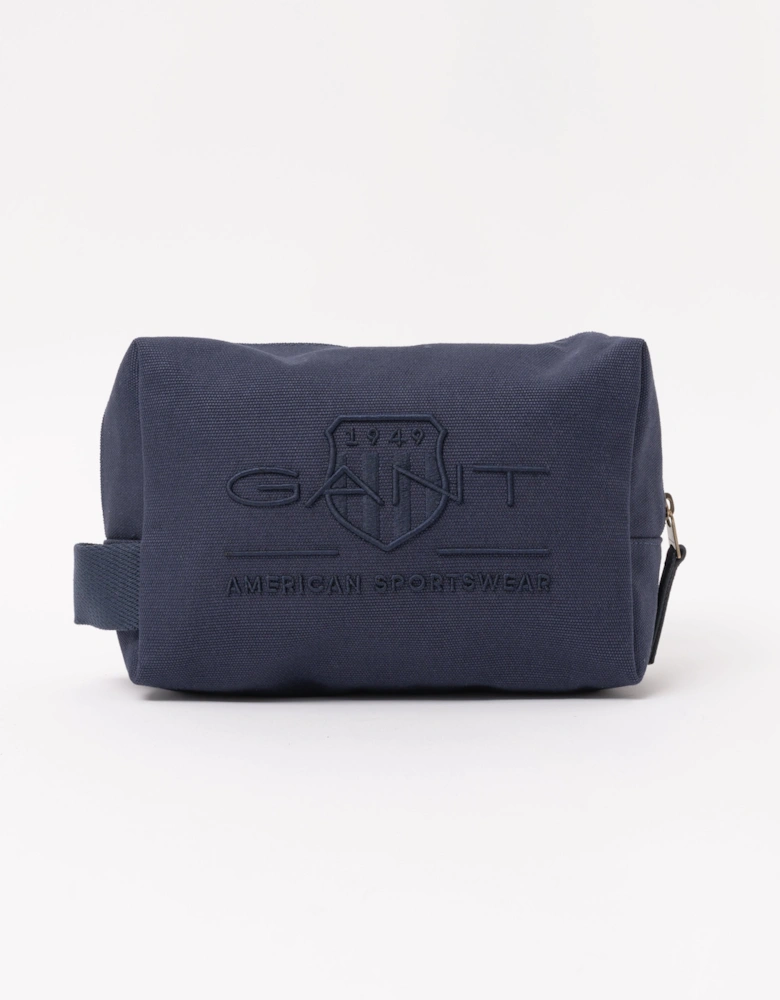 Mens Tonal Shield Wash Bag - 410 Marine