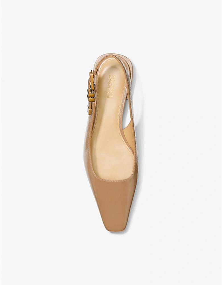 Darrington Crackled Leather Flat