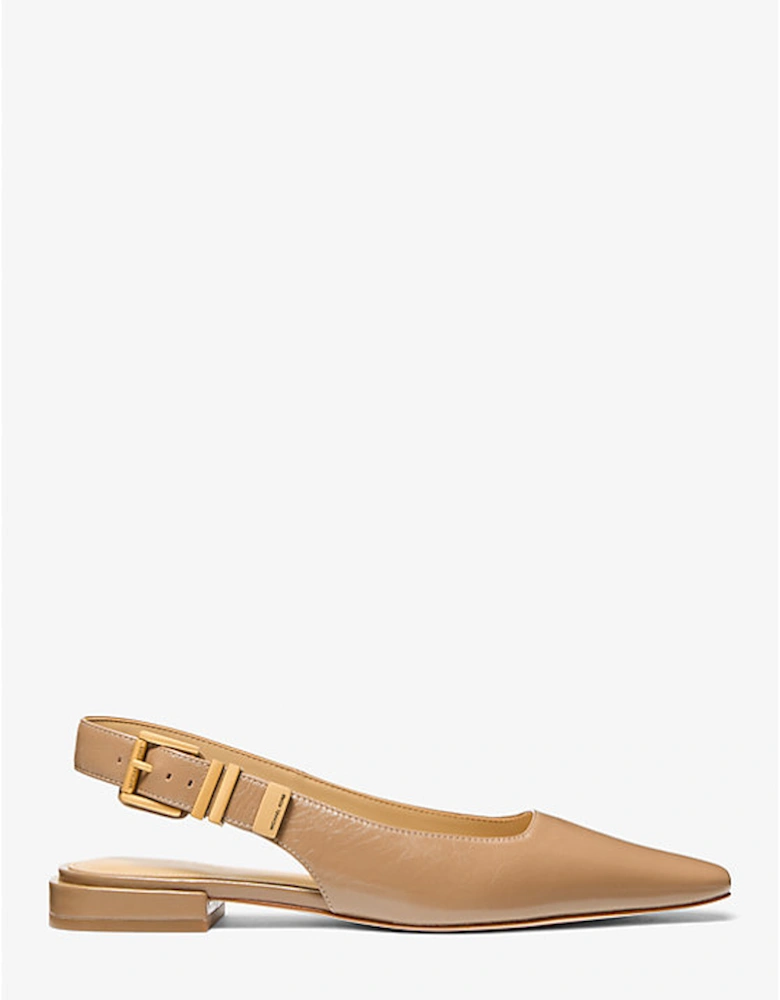 Darrington Crackled Leather Flat