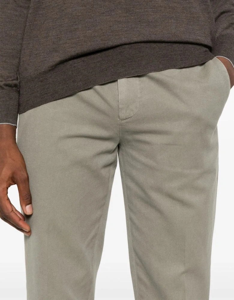 Dyed Cotton Chinos Beige
