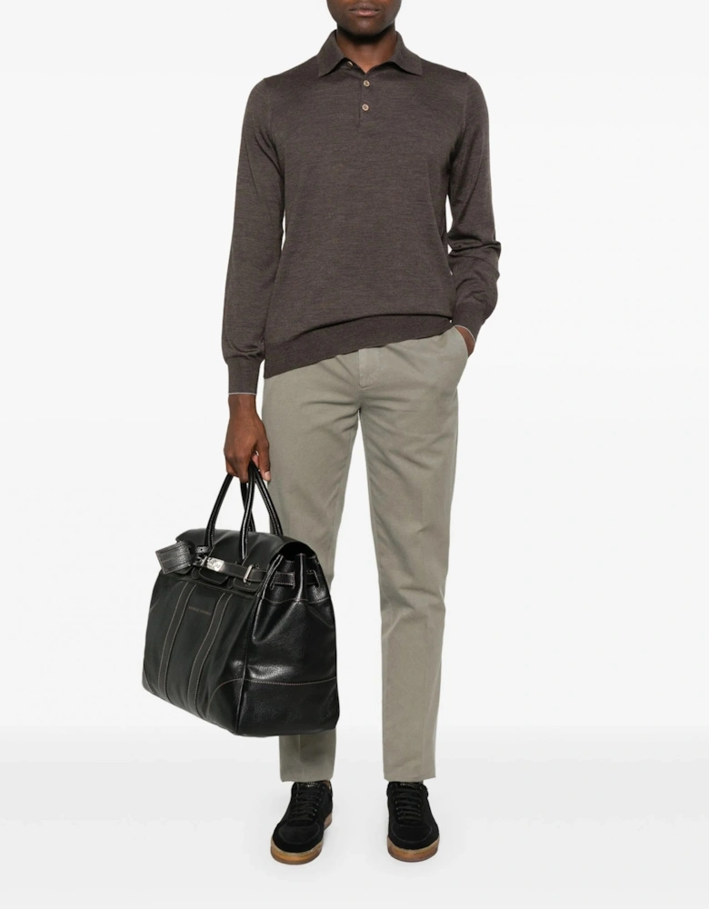 Dyed Cotton Chinos Beige