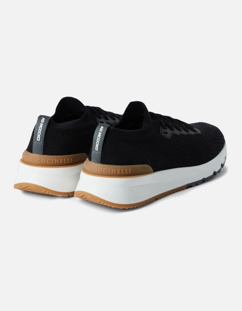Stretch Knit Sneakers Black