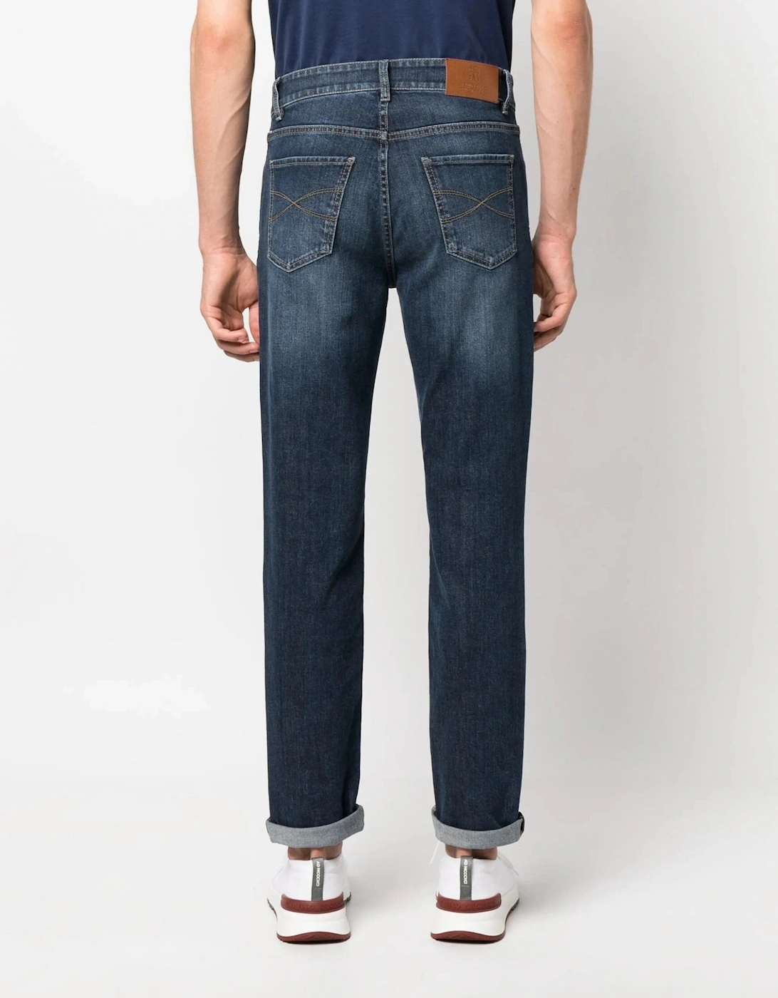 Classic Wash Denim Jeans Blue