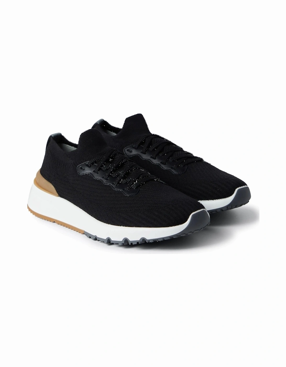 Stretch Knit Sneakers Black