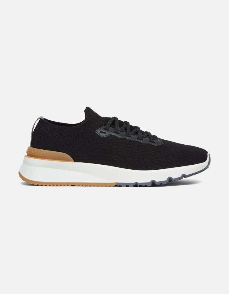 Stretch Knit Sneakers Black