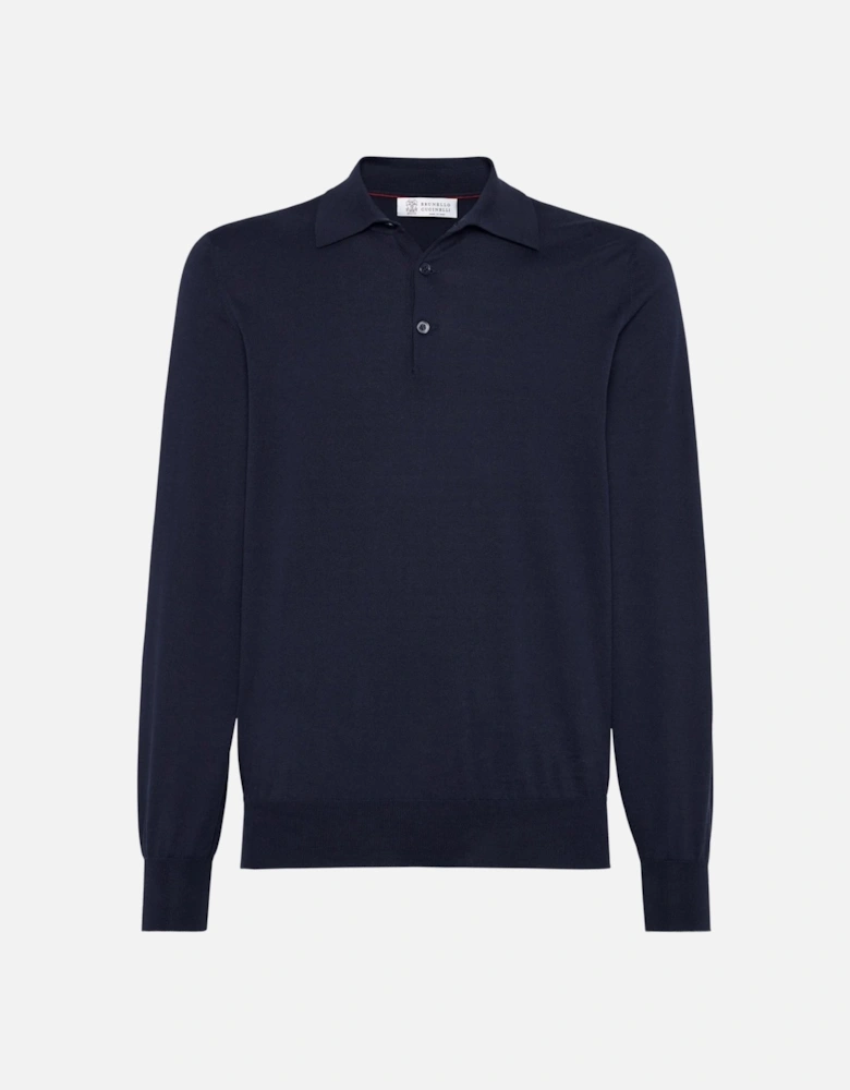 Knitted Polo Navy