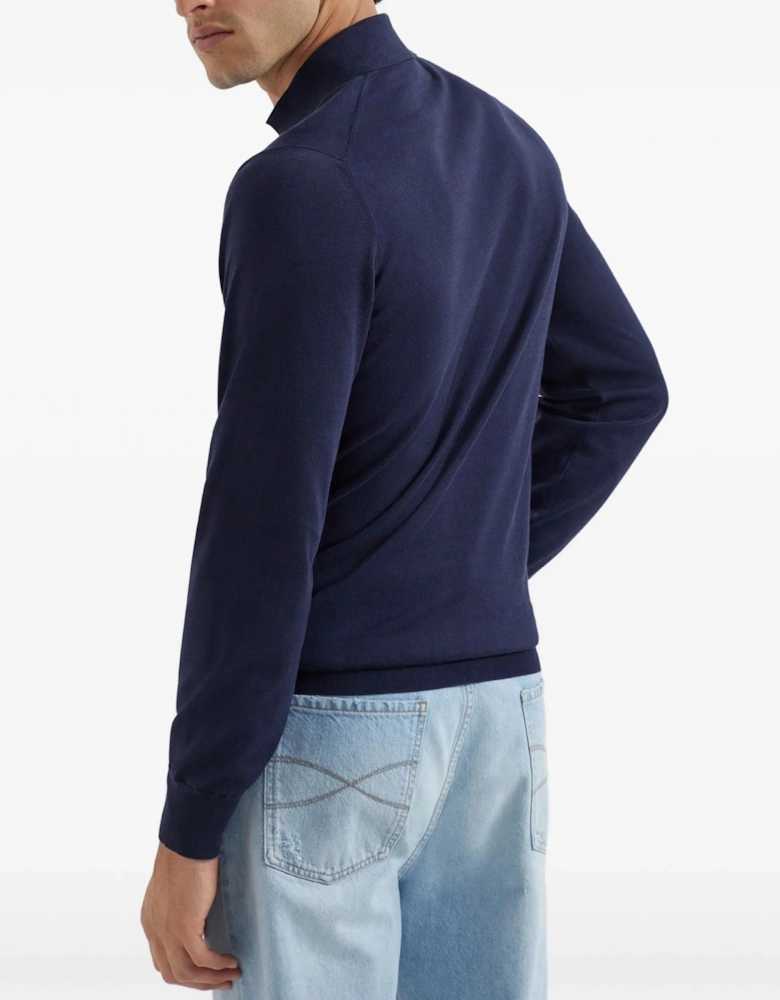 Knitted Polo Navy