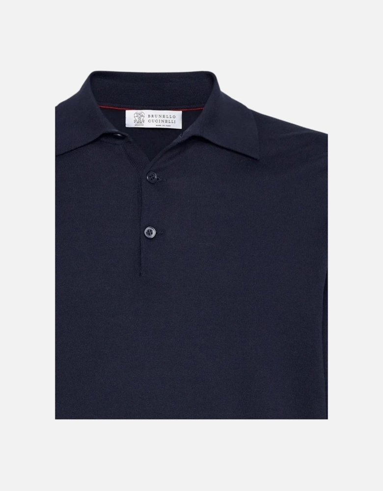 Knitted Polo Navy