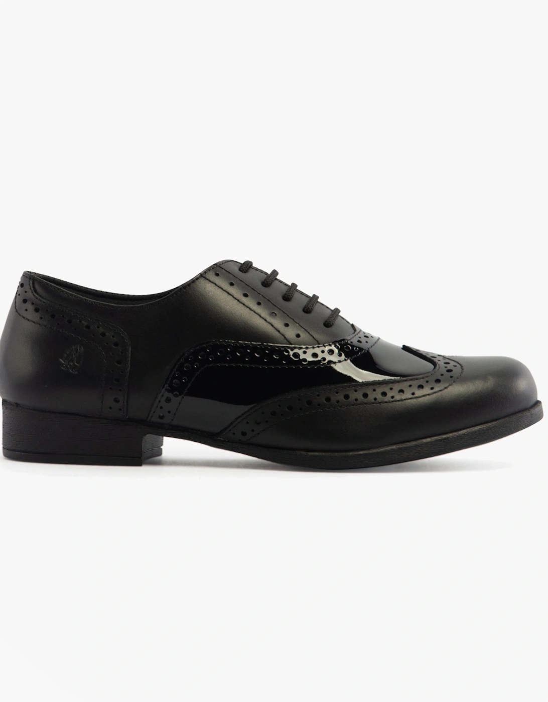 KADA Girls Leather School Shoes Black, 7 of 6