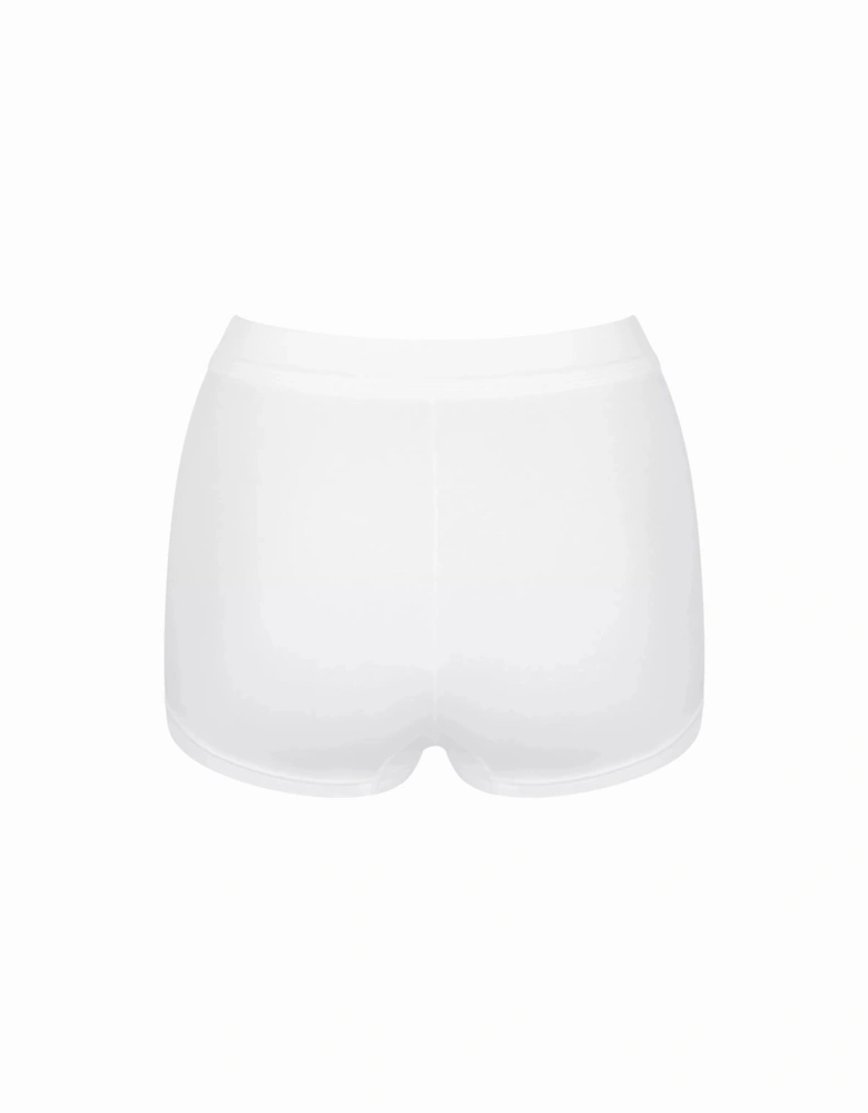 Double Comfort Boy Short, White