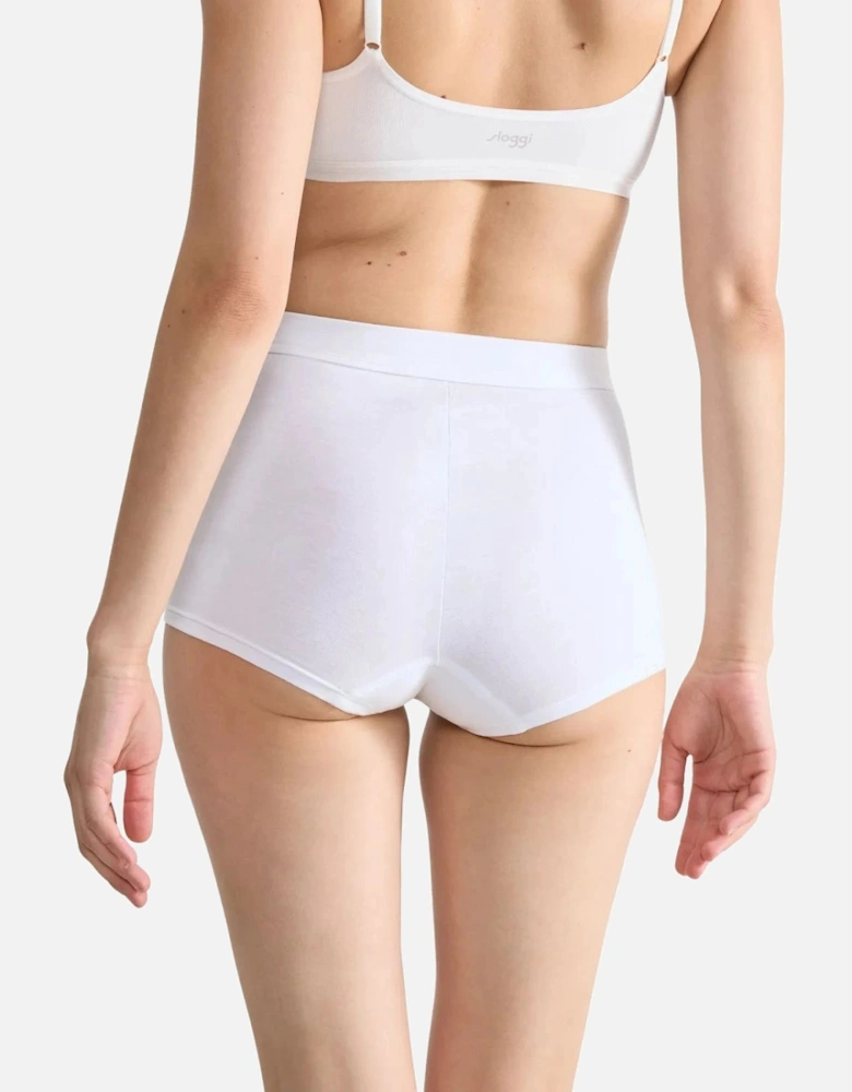 Double Comfort Boy Short, White