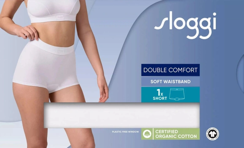 Double Comfort Boy Short, White