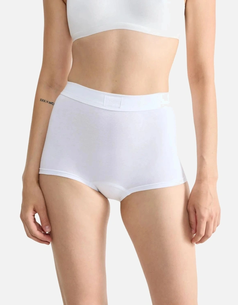 Double Comfort Boy Short, White