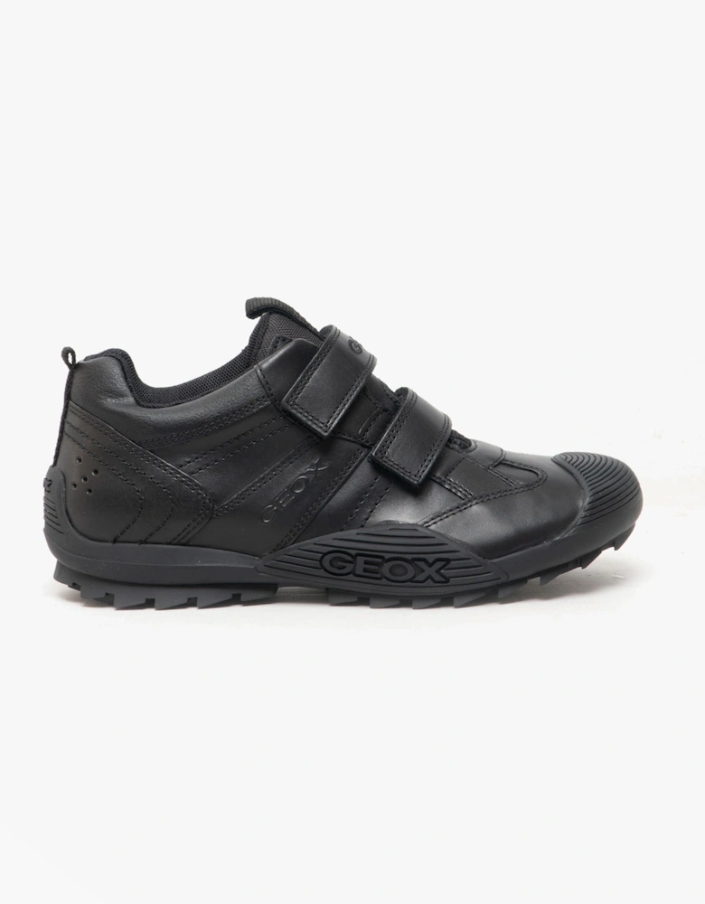 SAVAGE A Boys Leather School Shoes Black