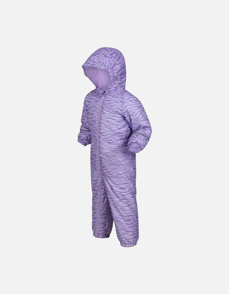 Childrens/Kids Splat II Zebra Print Waterproof Puddle Suit