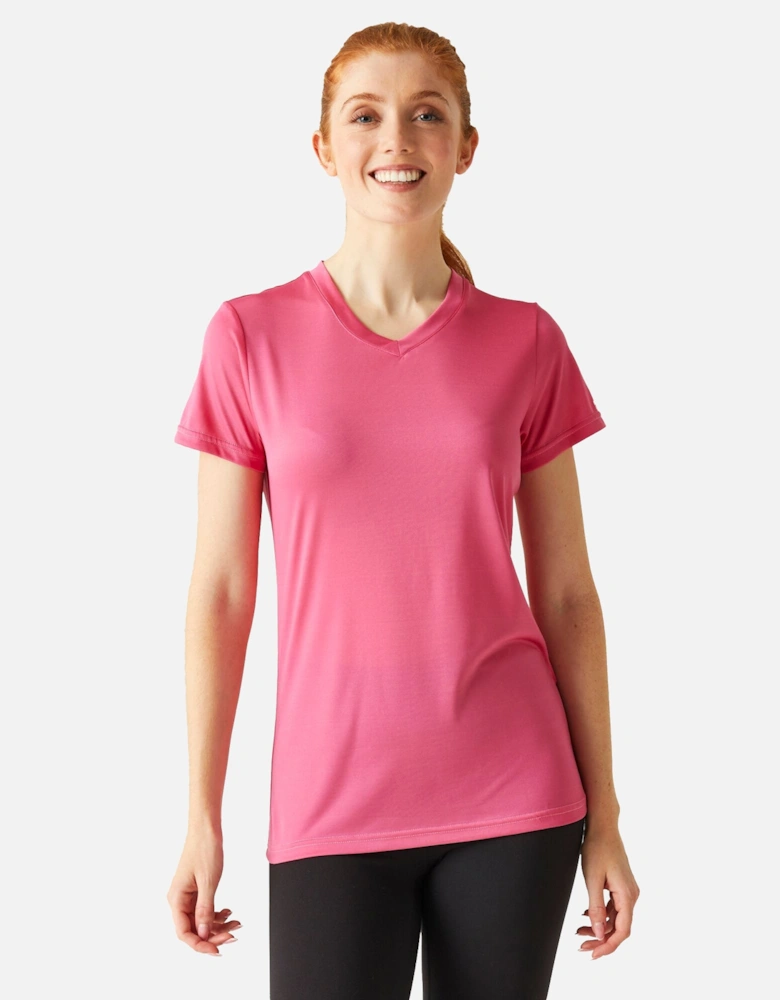 Womens/Ladies Fingal Plain V Neck T-Shirt