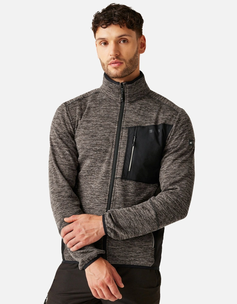 Mens Baslinn Marl Full Zip Fleece Jacket