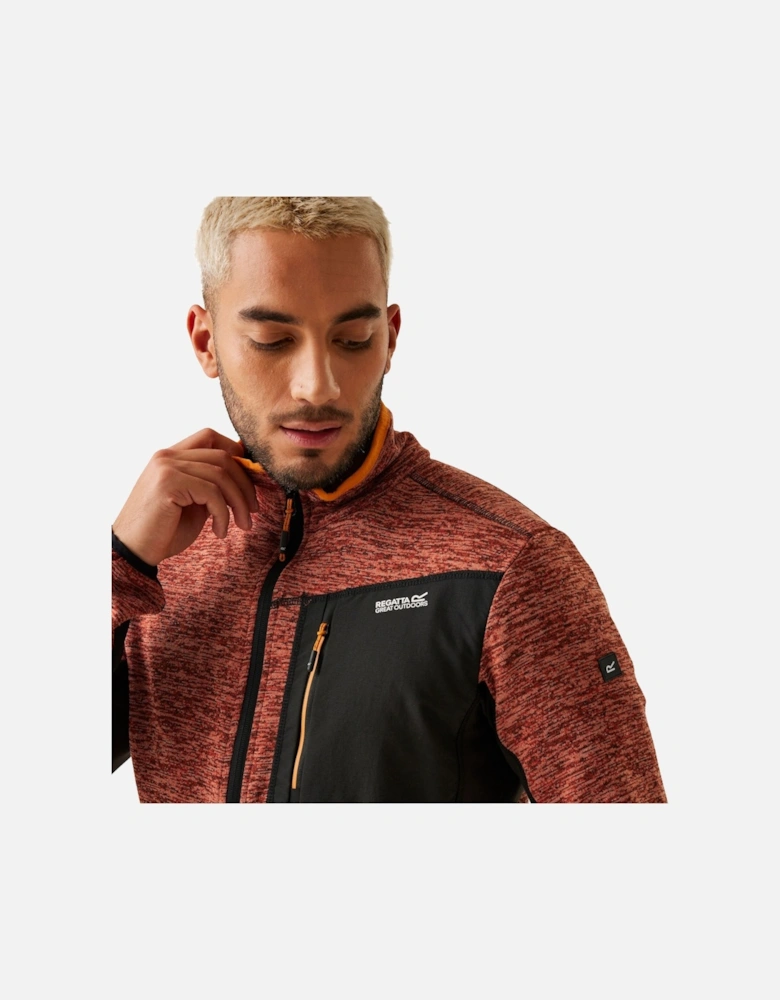 Mens Baslinn Marl Full Zip Fleece Jacket