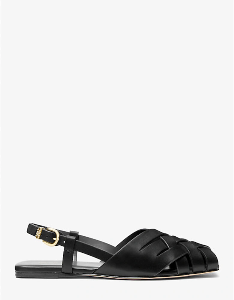 Irene Woven Leather Slingback Sandal