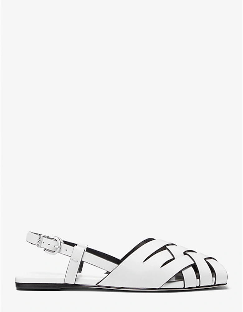 Irene Woven Leather Slingback Sandal