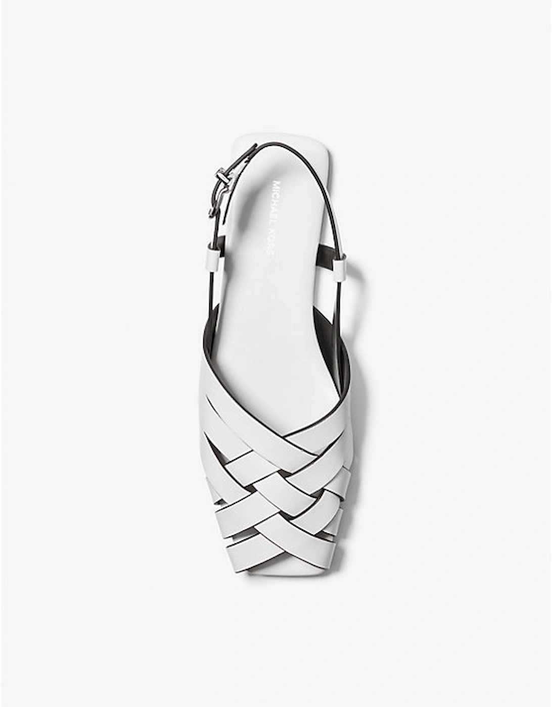 Irene Woven Leather Slingback Sandal