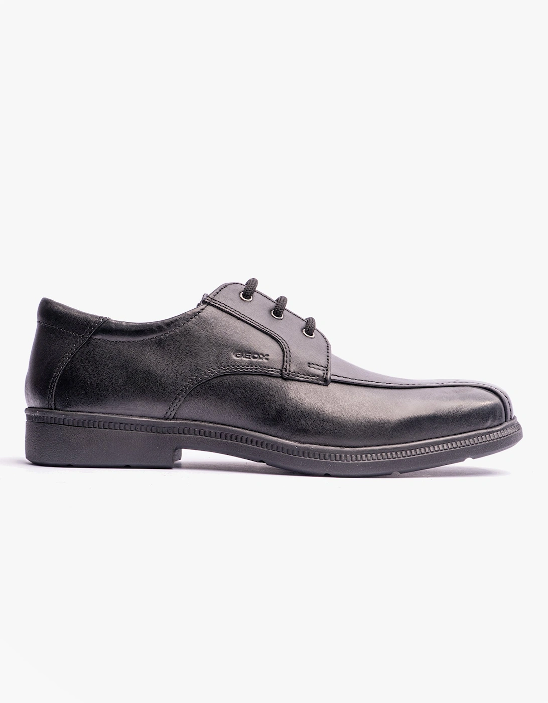 FEDERICO H Boys Leather School Shoes Black, 6 of 5
