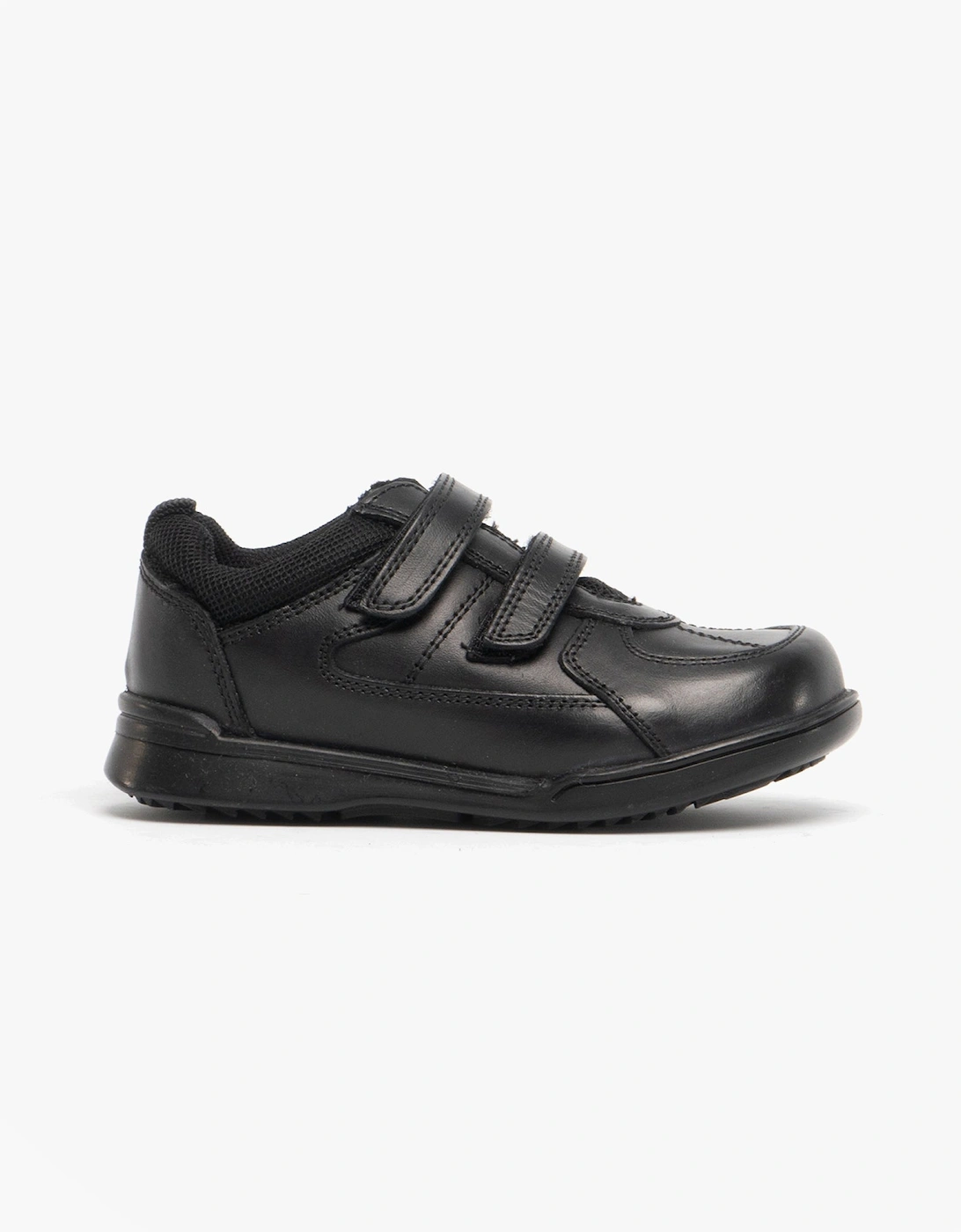 LIAM Boys Leather School Shoes Black, 7 of 6